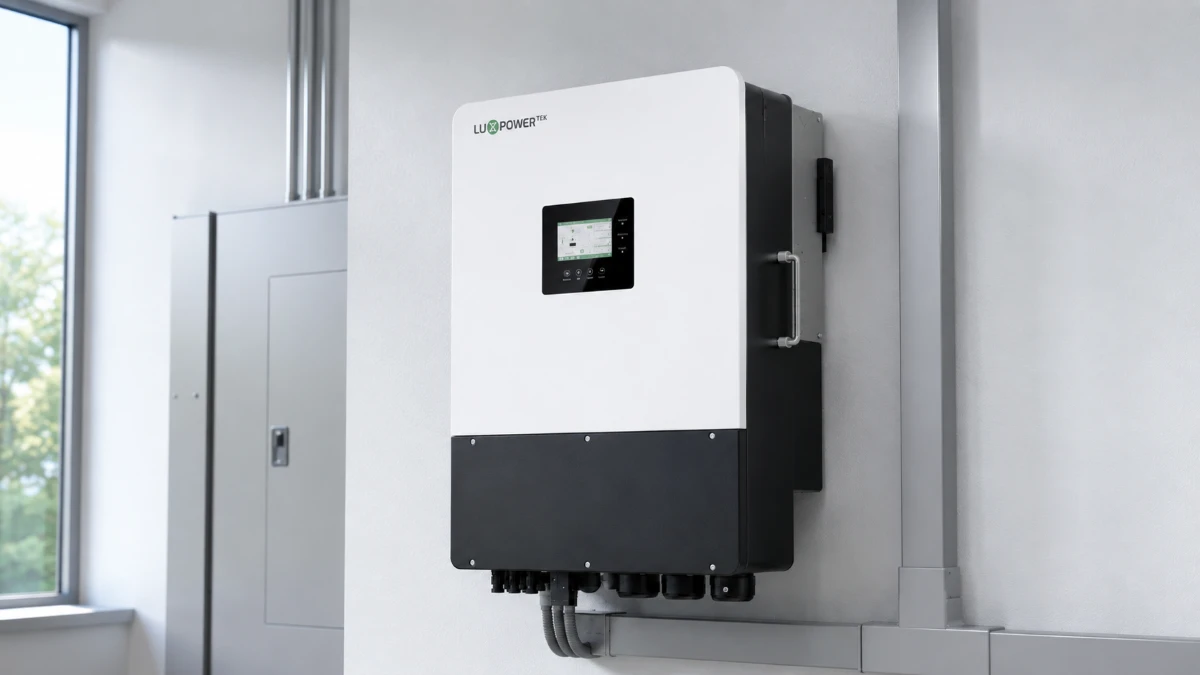 LuxpowerTek TriP2-HB-3P inverter supports LuxCloud monitoring of solar, battery, grid and load data in three-phase systems.