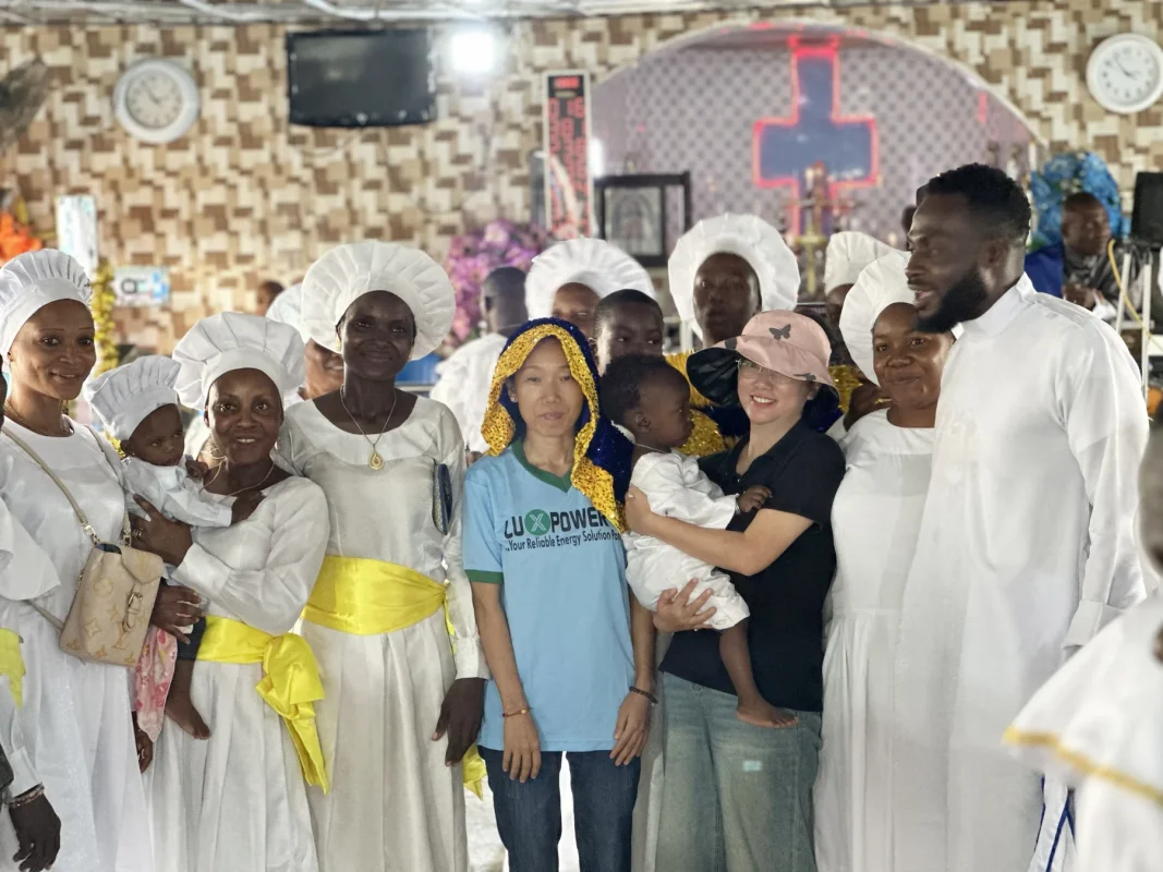 LuxpowerTek Nigeria team at a community energy outreach event