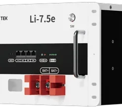 Li-7.5e 25.6V battery front panel and terminals