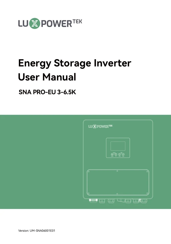 SNA PRO User Manual cover