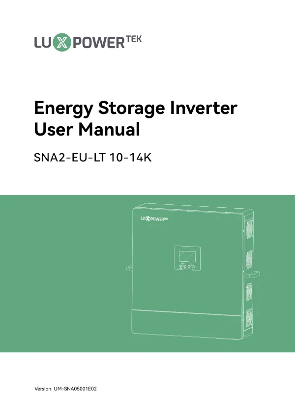 SNA2 User Manual cover